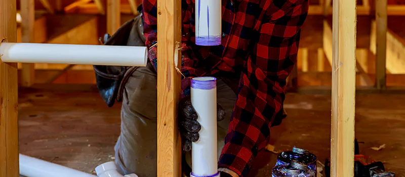 Process of Rough In Plumbing in Ballantrae, Ontario