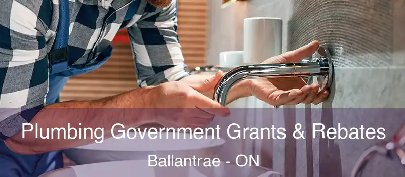  Plumbing Government Grants & Rebates Ballantrae - ON